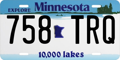 MN license plate 758TRQ