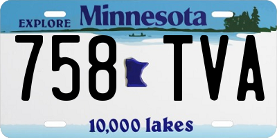 MN license plate 758TVA