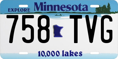 MN license plate 758TVG