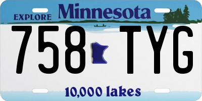 MN license plate 758TYG