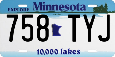 MN license plate 758TYJ