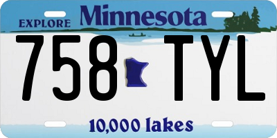 MN license plate 758TYL