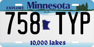 MN license plate 758TYP