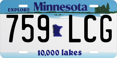 MN license plate 759LCG