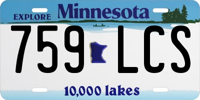 MN license plate 759LCS