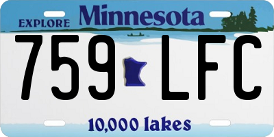 MN license plate 759LFC