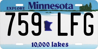 MN license plate 759LFG