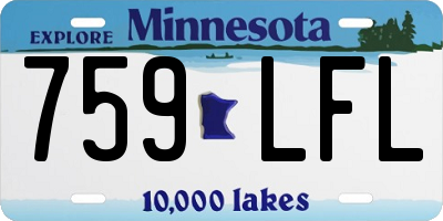 MN license plate 759LFL