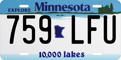 MN license plate 759LFU