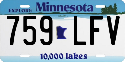 MN license plate 759LFV