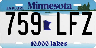 MN license plate 759LFZ