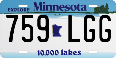 MN license plate 759LGG