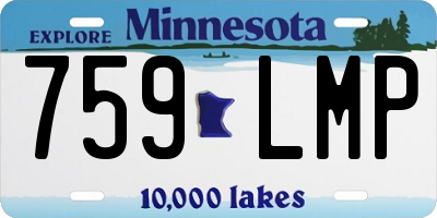 MN license plate 759LMP