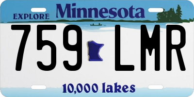 MN license plate 759LMR