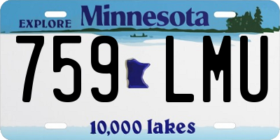 MN license plate 759LMU