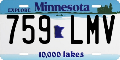 MN license plate 759LMV