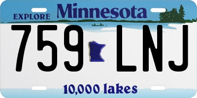 MN license plate 759LNJ