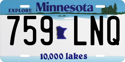 MN license plate 759LNQ