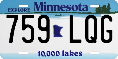 MN license plate 759LQG