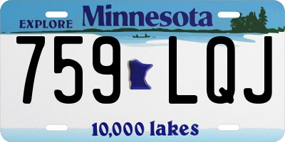 MN license plate 759LQJ