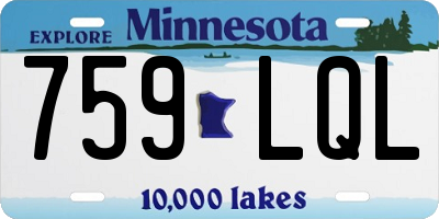 MN license plate 759LQL