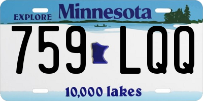 MN license plate 759LQQ
