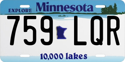 MN license plate 759LQR
