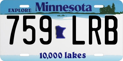 MN license plate 759LRB