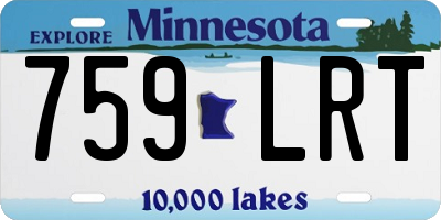 MN license plate 759LRT