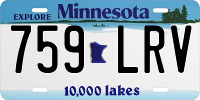 MN license plate 759LRV
