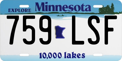 MN license plate 759LSF