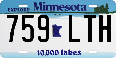 MN license plate 759LTH