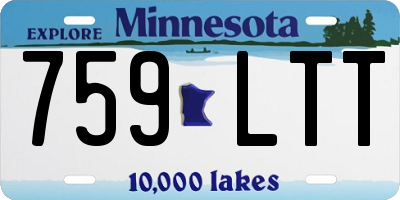MN license plate 759LTT