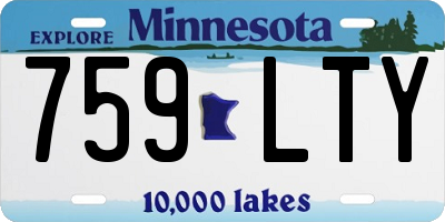MN license plate 759LTY
