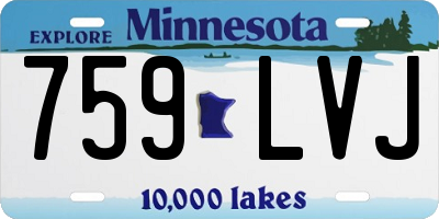 MN license plate 759LVJ