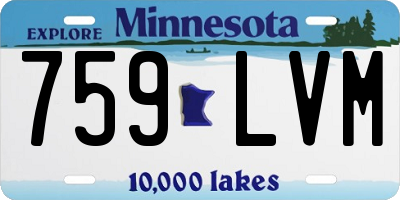 MN license plate 759LVM