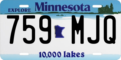 MN license plate 759MJQ