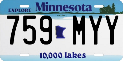 MN license plate 759MYY