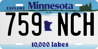 MN license plate 759NCH