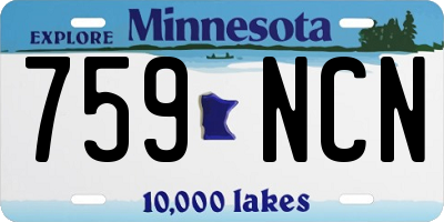 MN license plate 759NCN