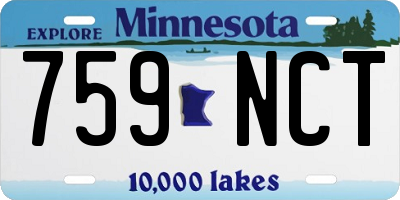 MN license plate 759NCT