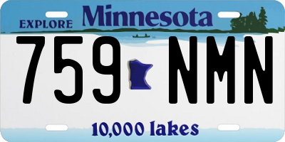 MN license plate 759NMN