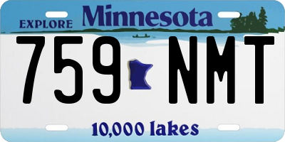 MN license plate 759NMT