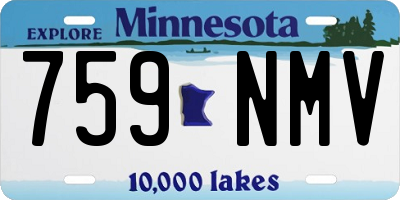 MN license plate 759NMV