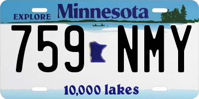 MN license plate 759NMY