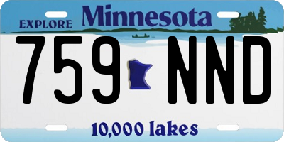 MN license plate 759NND