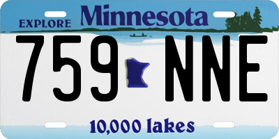 MN license plate 759NNE