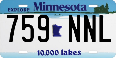 MN license plate 759NNL