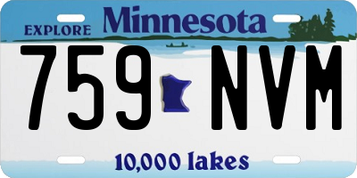 MN license plate 759NVM