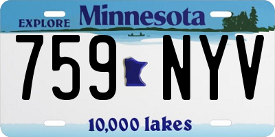 MN license plate 759NYV